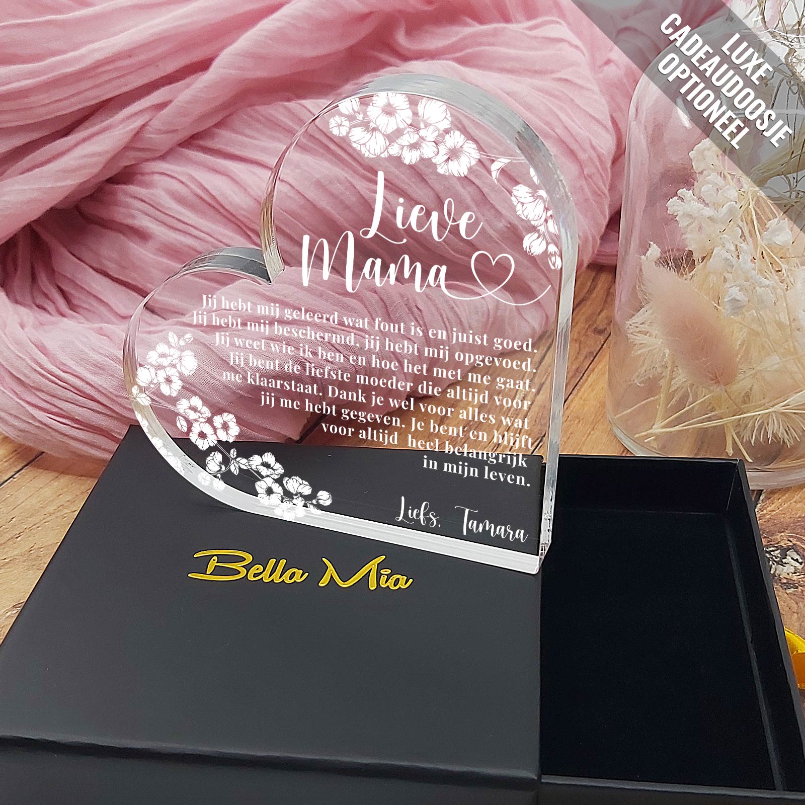 Wat goed is en juist fout - Hart van Plexiglas - Bella Mia