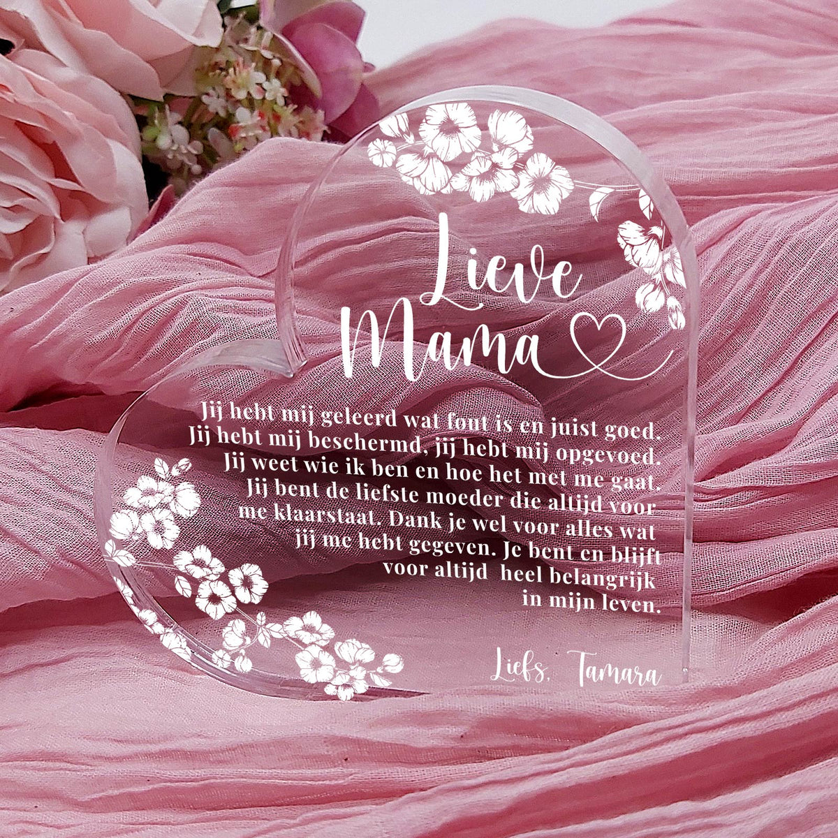 Wat goed is en juist fout - Hart van Plexiglas - Bella Mia