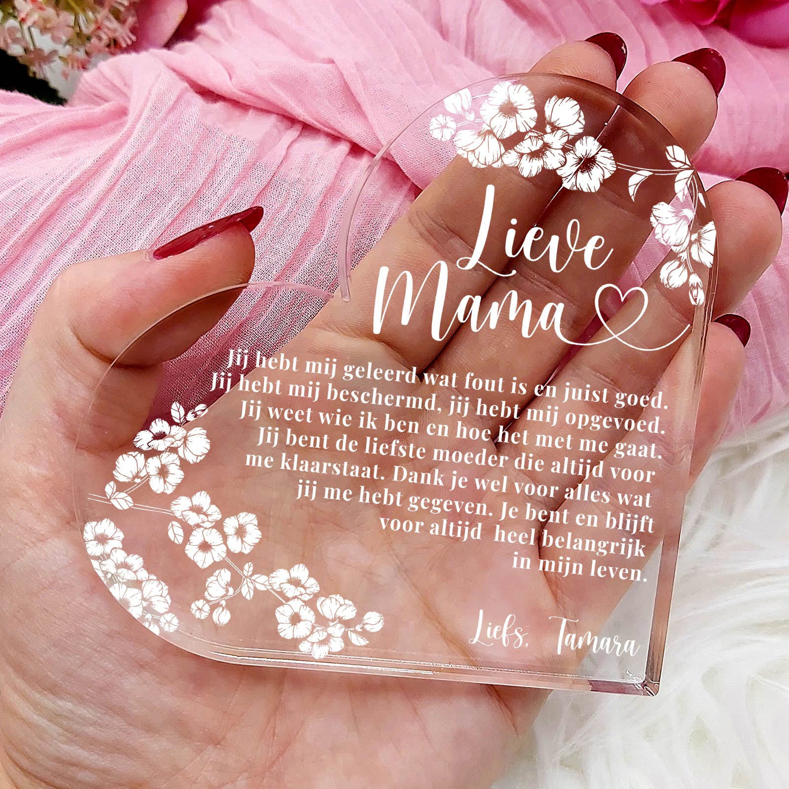 Wat goed is en juist fout - Hart van Plexiglas - Bella Mia