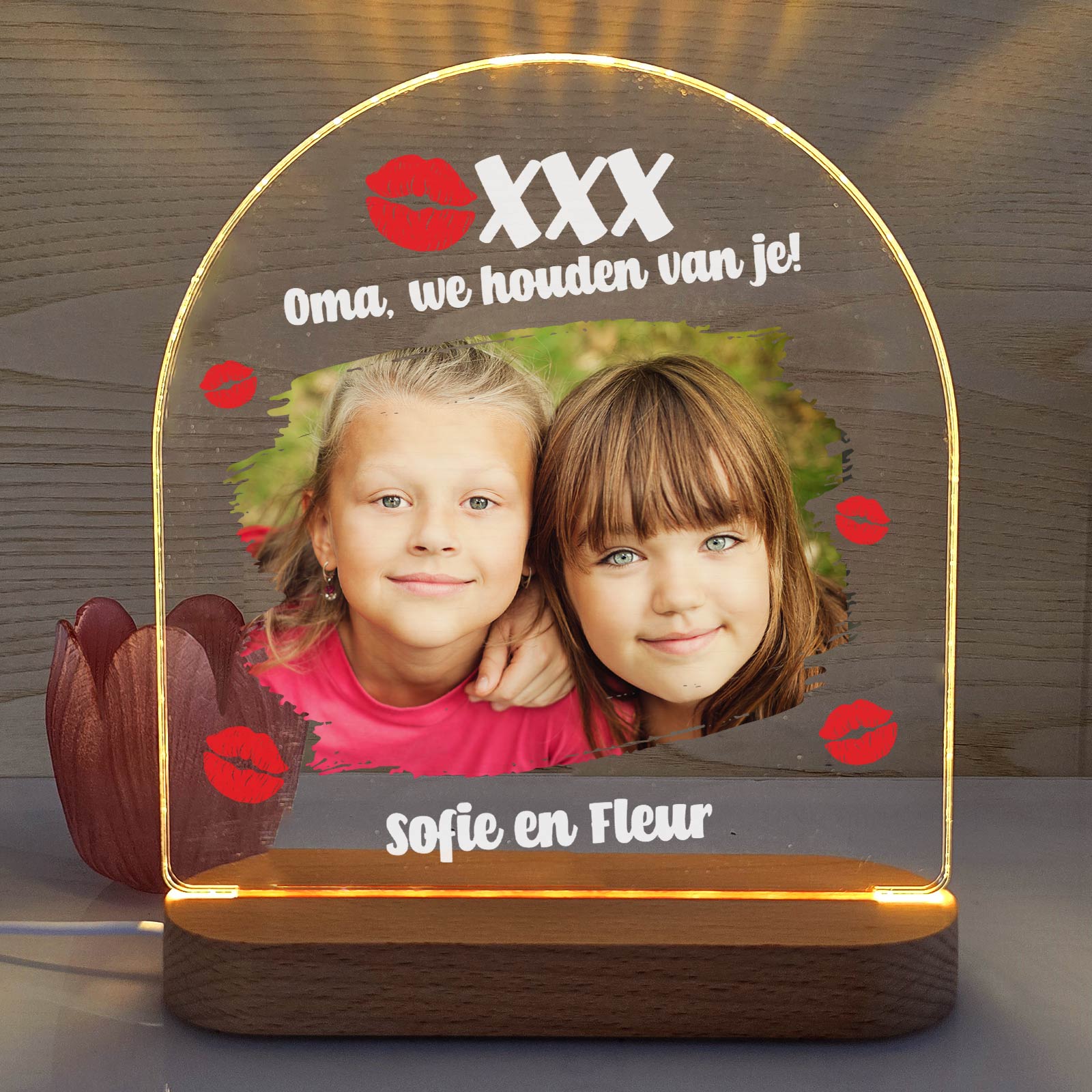 We houden van je - Fotolamp - Bella Mia