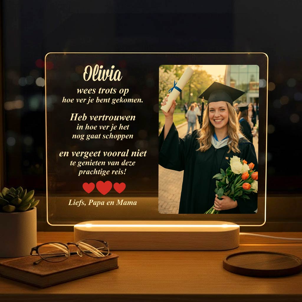 Wees trots - Fotolamp - Bella Mia