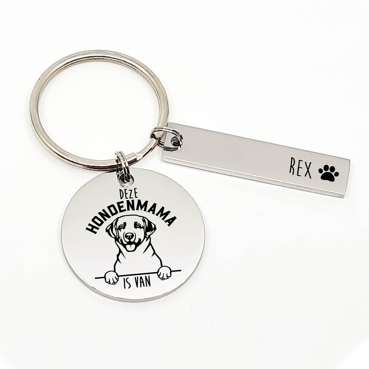 Deze Labrador Retriever Hondenmama Is Van Sleutelhanger