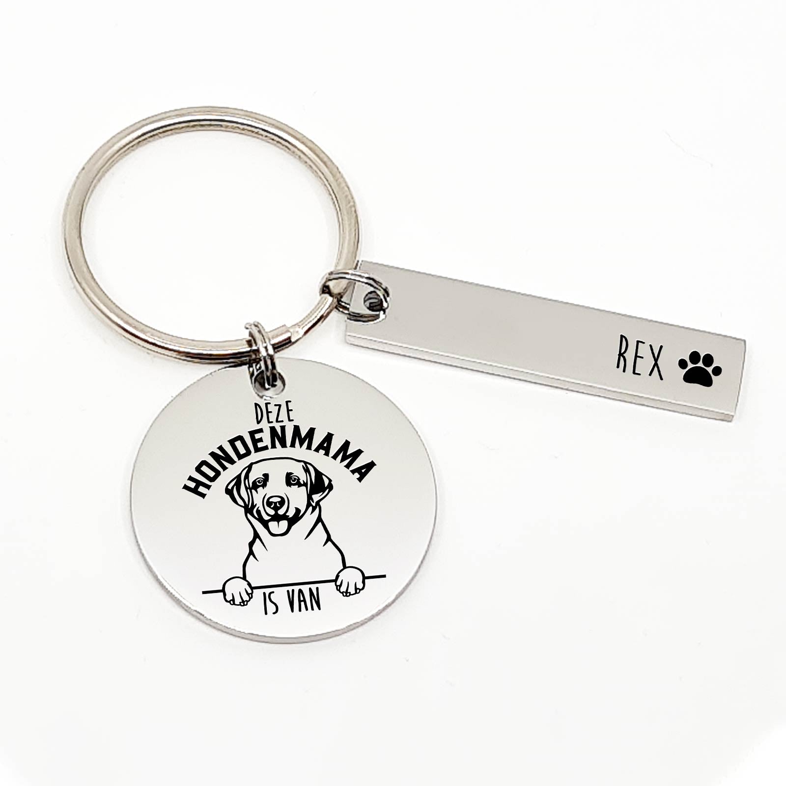 Deze Labrador Retriever Hondenmama Is Van Sleutelhanger