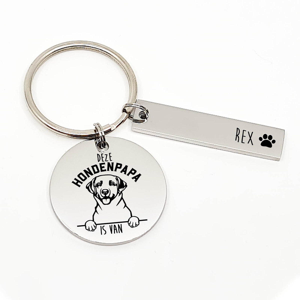 Deze Labrador Retriever Hondenpapa Is Van Sleutelhanger