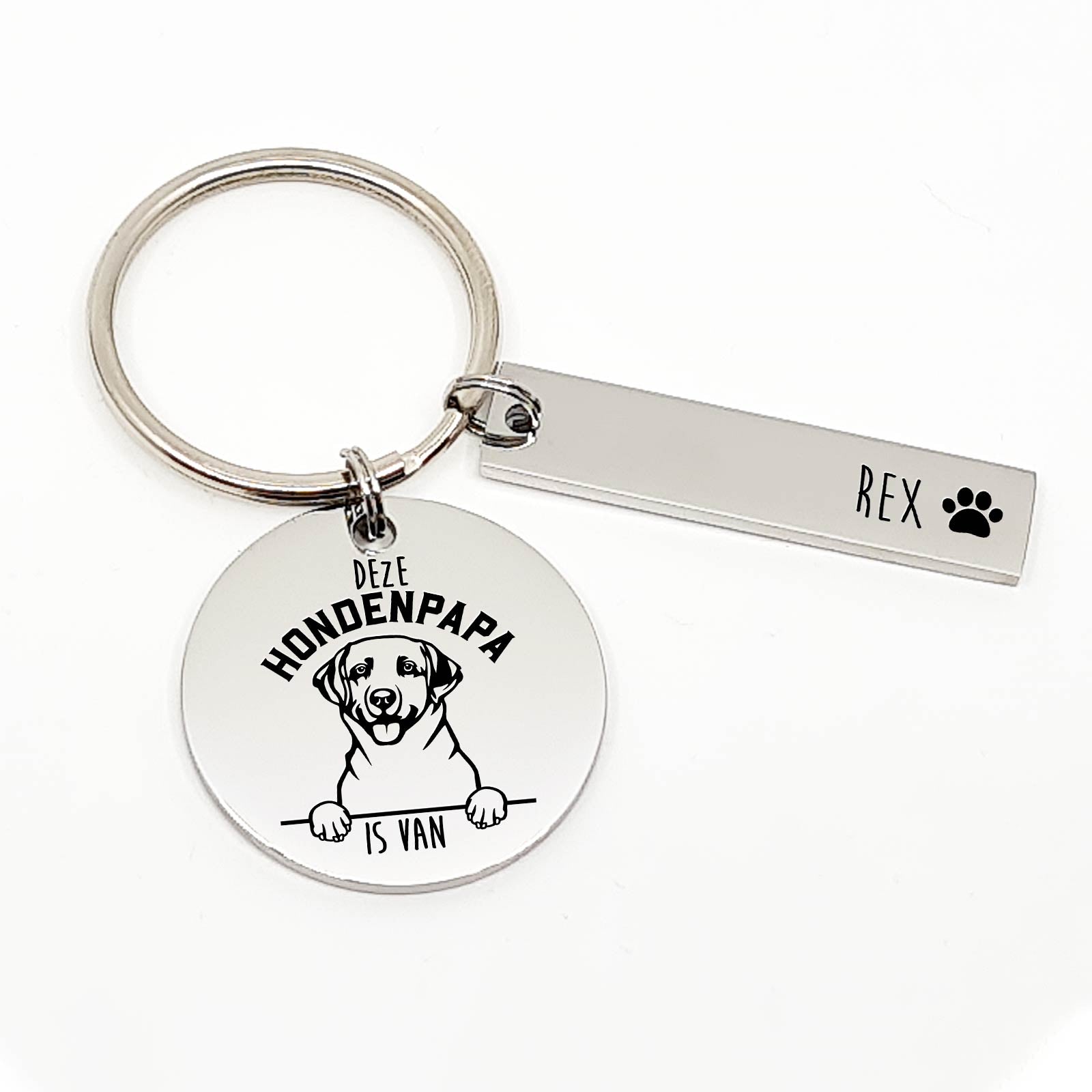 Deze Labrador Retriever Hondenpapa Is Van Sleutelhanger