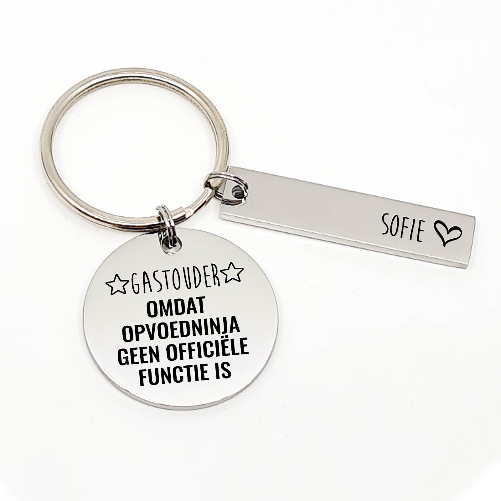 Gastouder? Opvoedninja! Sleutelhanger