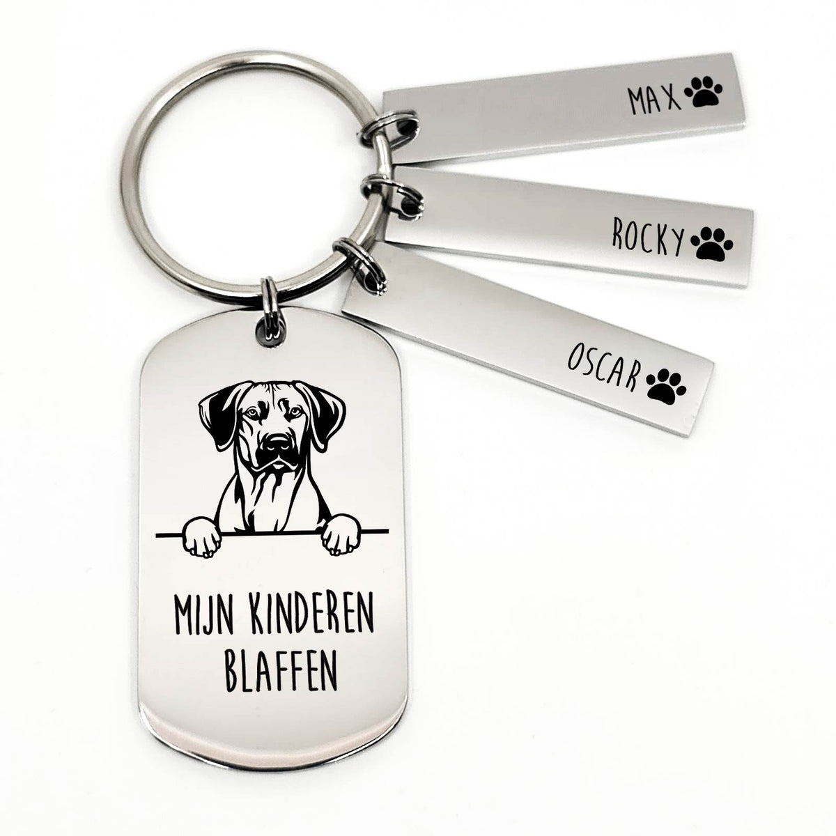 Mijn Kinderen Blaffen - Rhodesian Ridgeback - Sleutelhanger