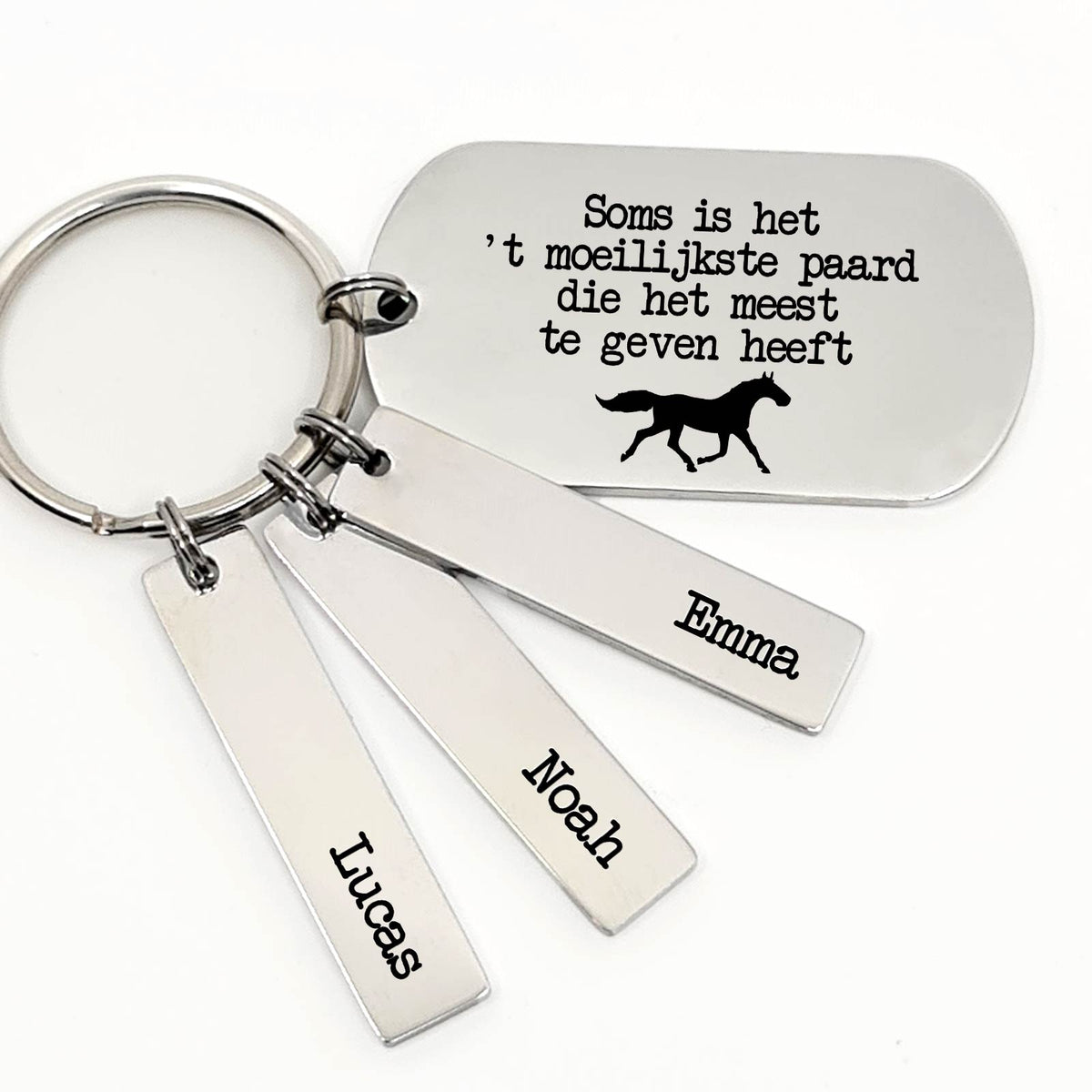 Soms Is Het &#39;T Moeilijkste Paard Sleutelhanger