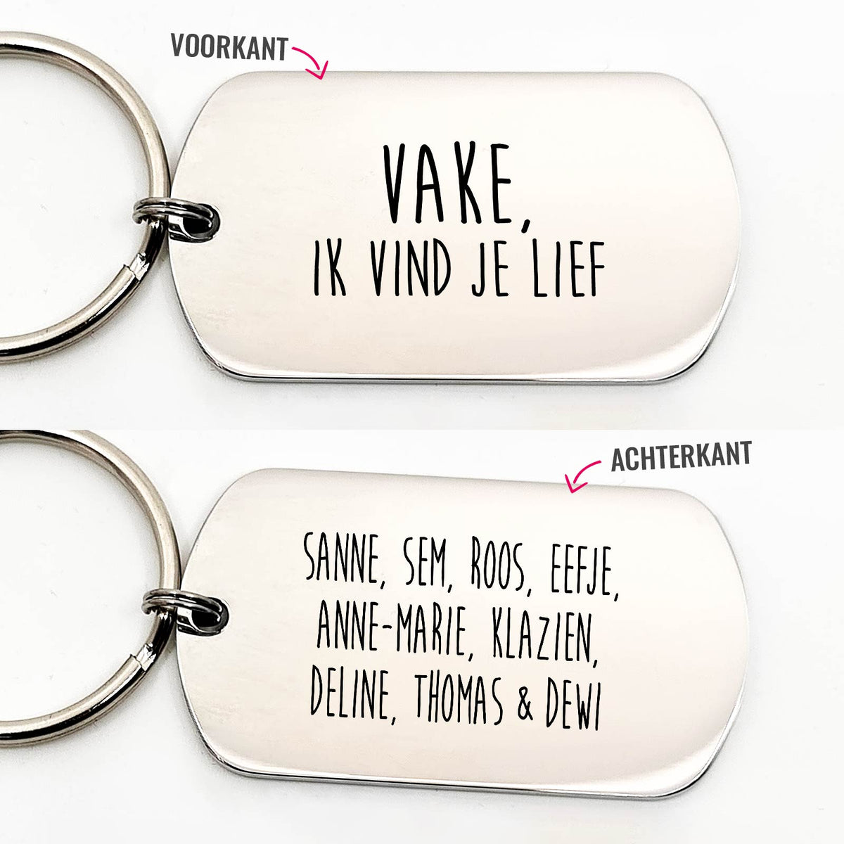 Vake Ik Vind Je Lief - Dogtag