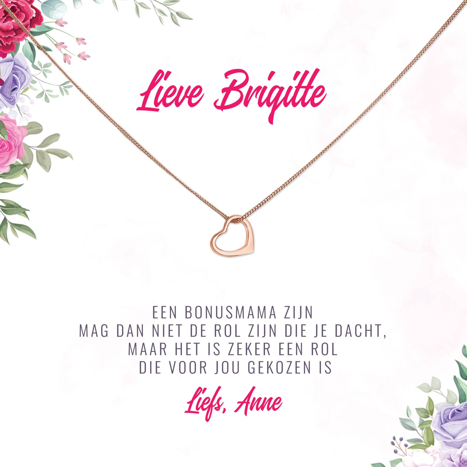 Bonusmama Zijn Is Een Rol Die Voor Jou Gekozen Is Ketting