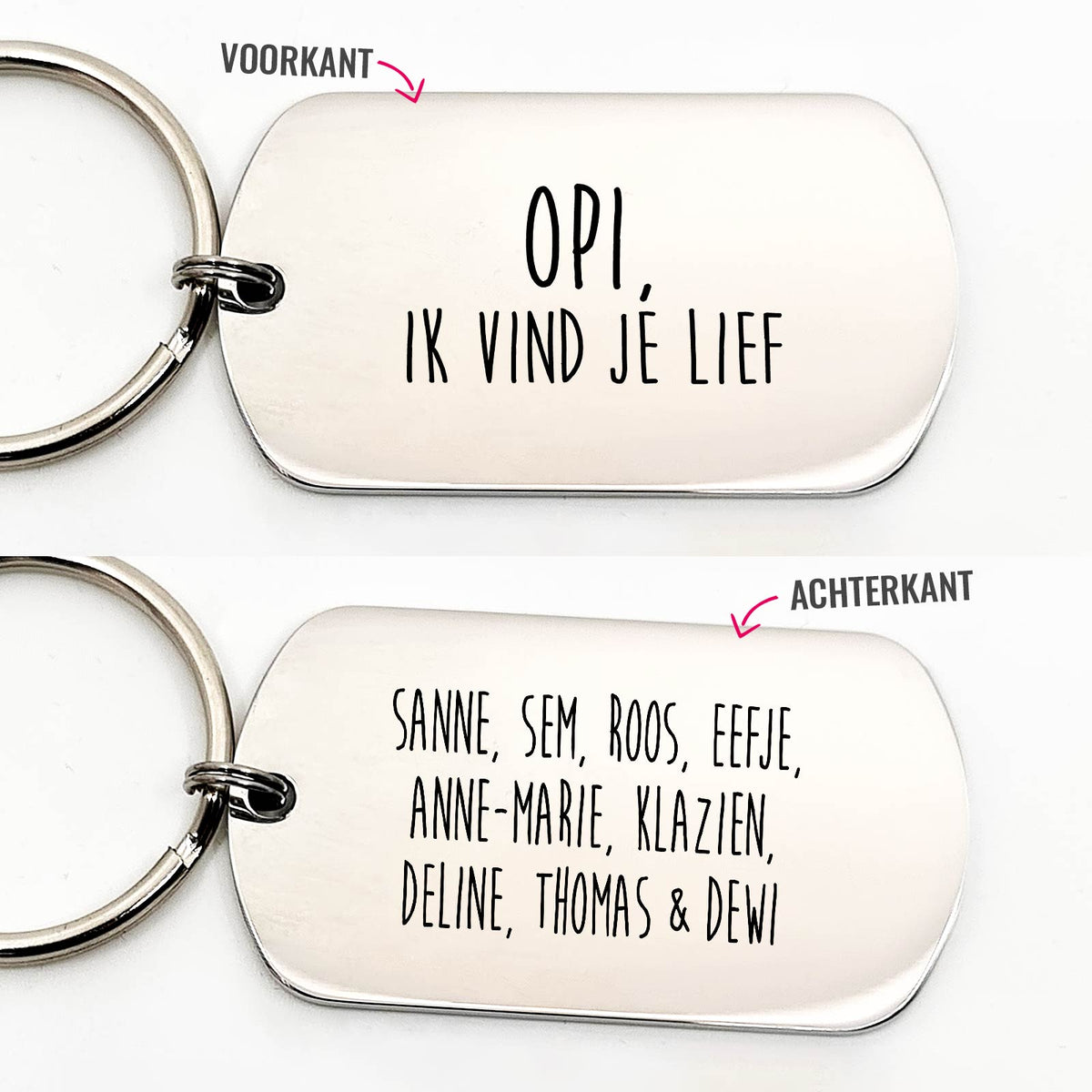 Opi Ik Vind Je Lief - Dogtag