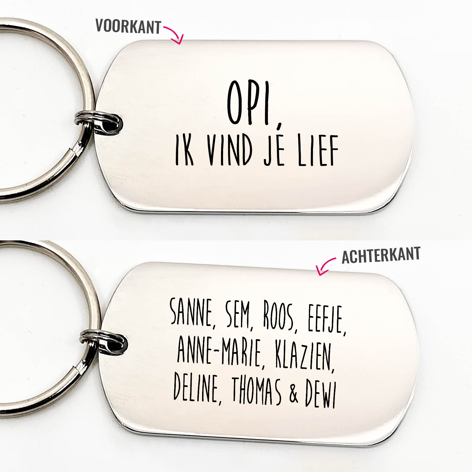 Opi Ik Vind Je Lief - Dogtag