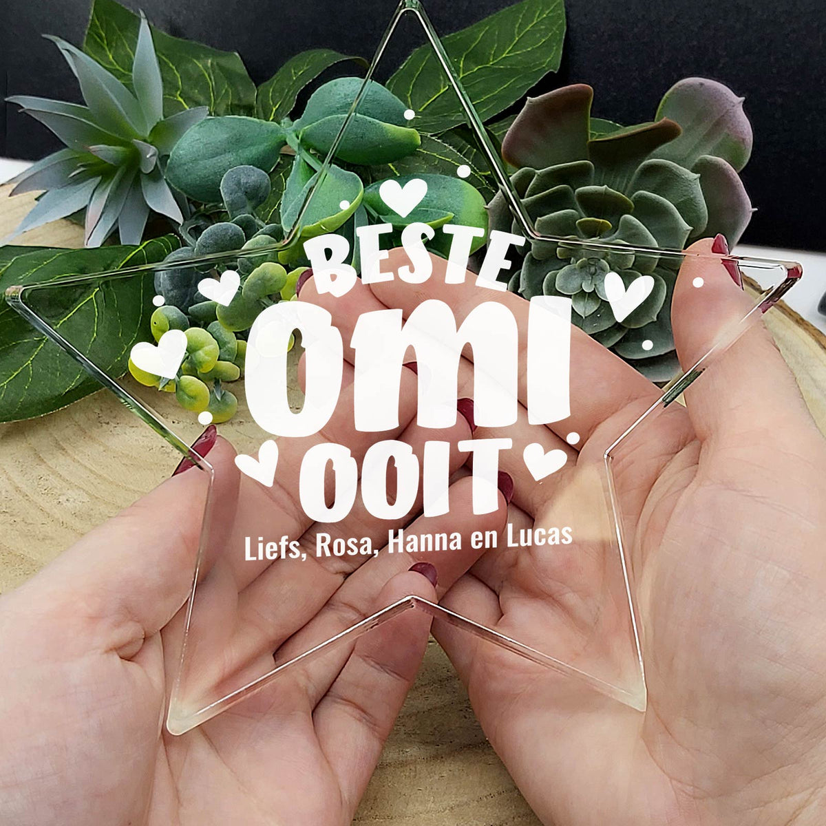 Beste Omi Ooit Plexiglas Ster