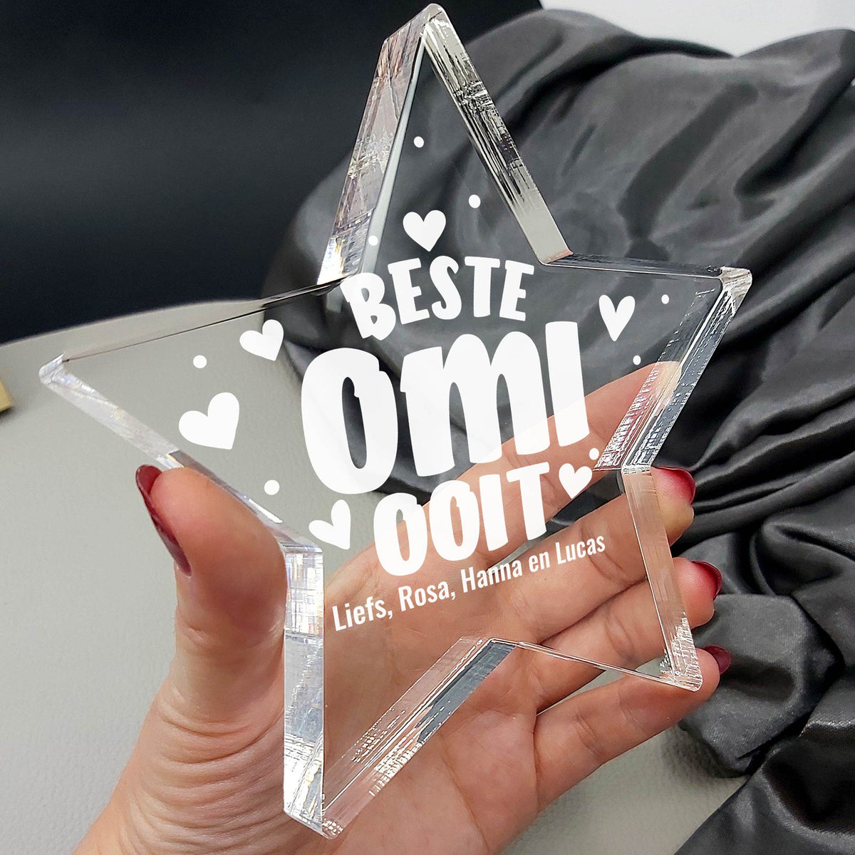 Beste Omi Ooit Plexiglas Ster