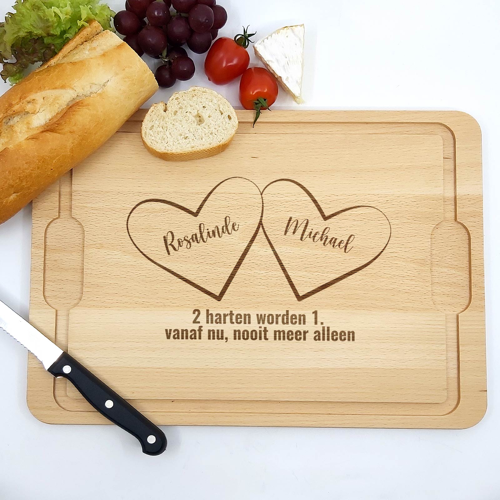 2 Harten Worden 1 Snijplank - Bella Mia
