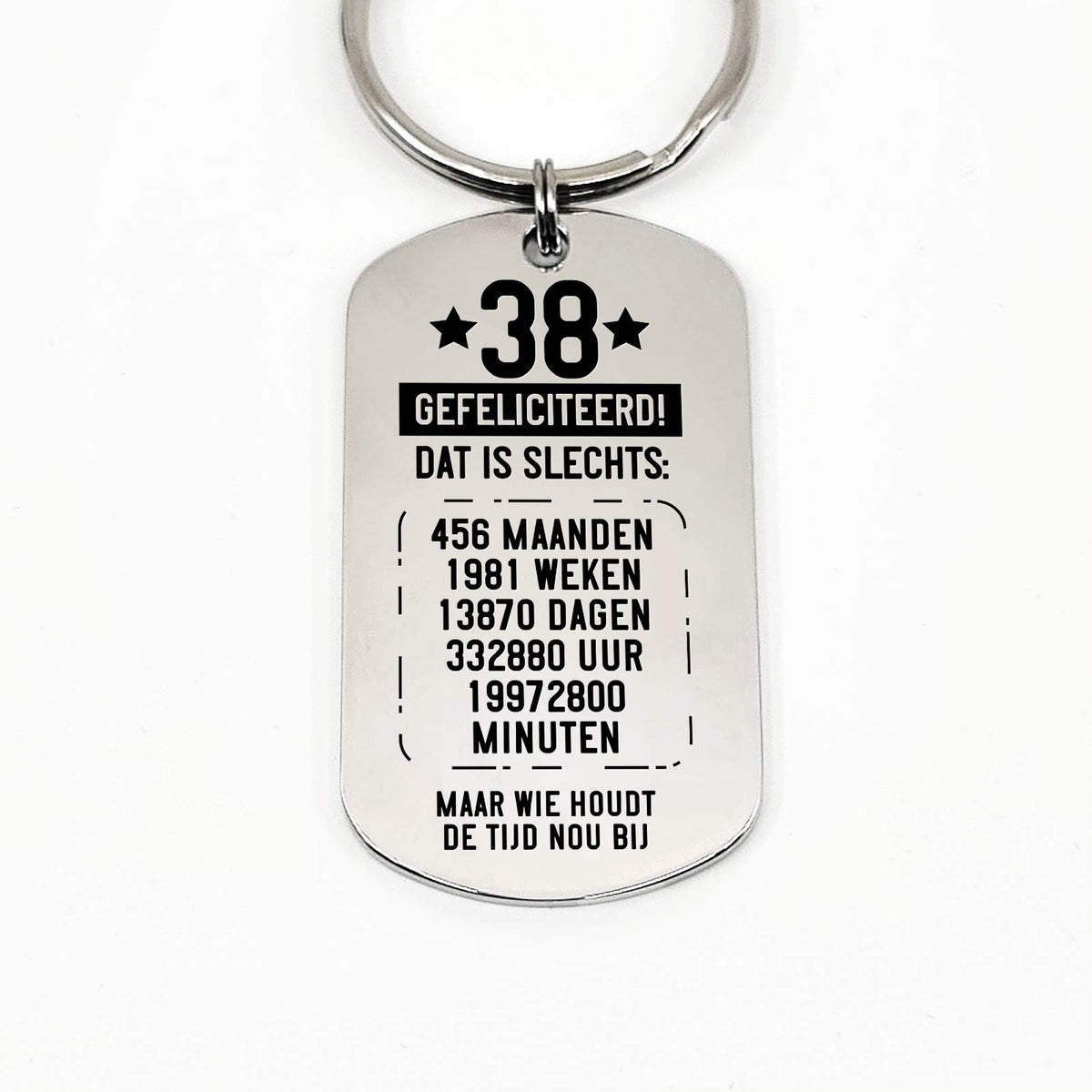 30ste t/m 39e Verjaardag - Leeftijd In Tijd Sleutelhanger - Bella Mia