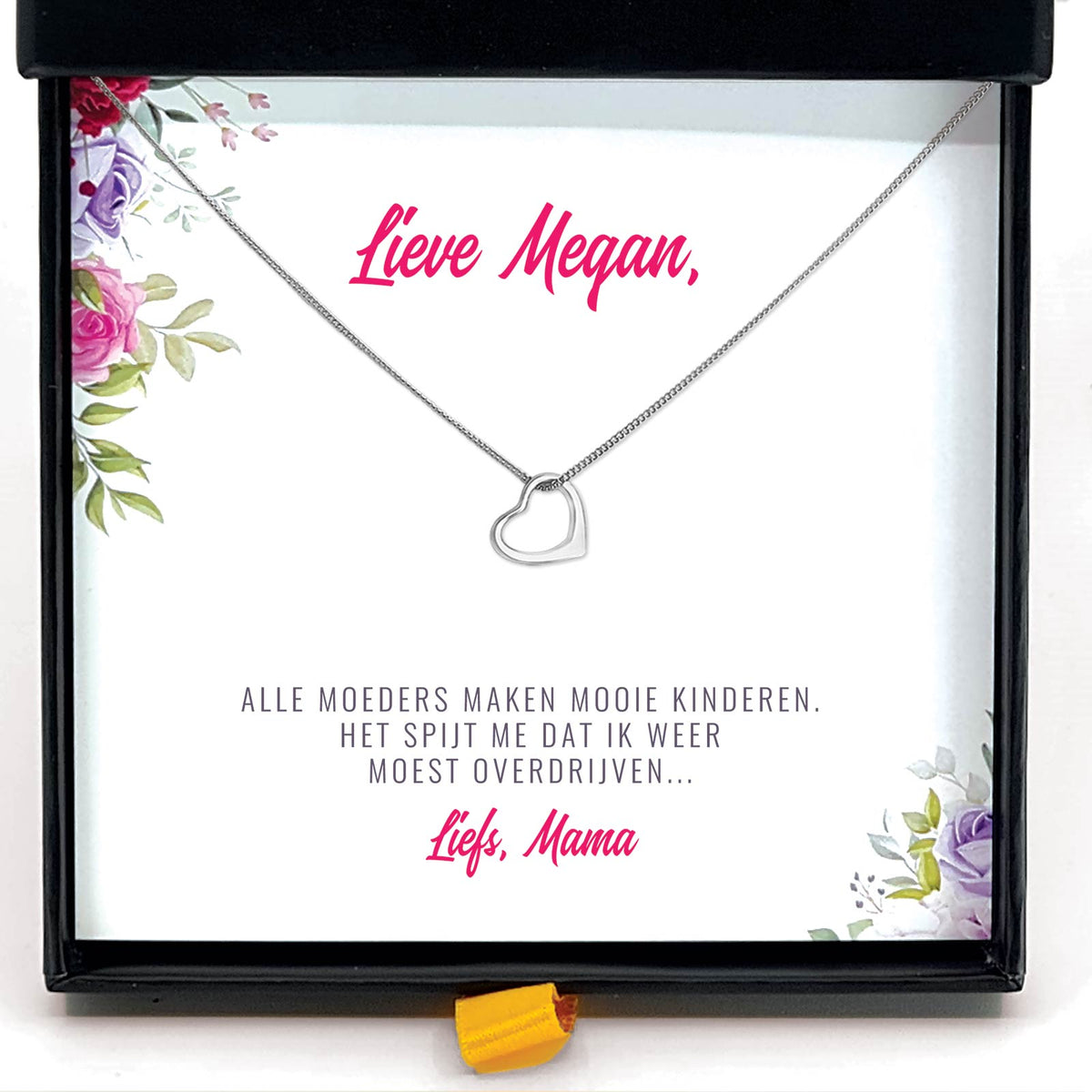 Alle Moeders Maken Mooie Kinderen Ketting - Bella Mia