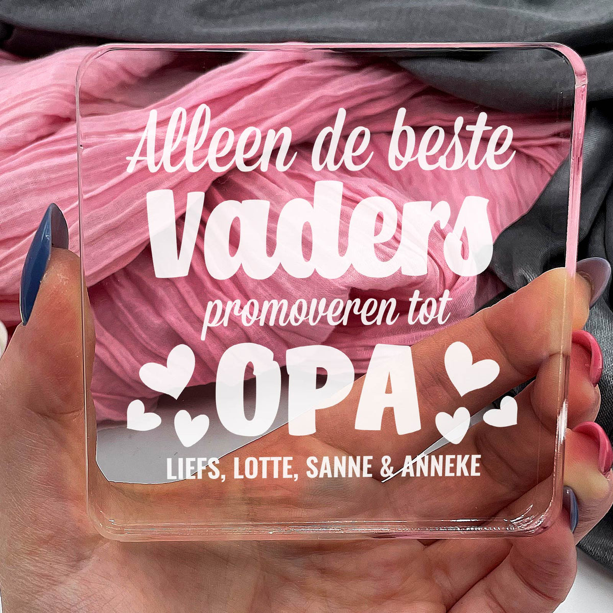 Alleen de beste vaders promoveren Plexi Glas Cadeau - Bella Mia