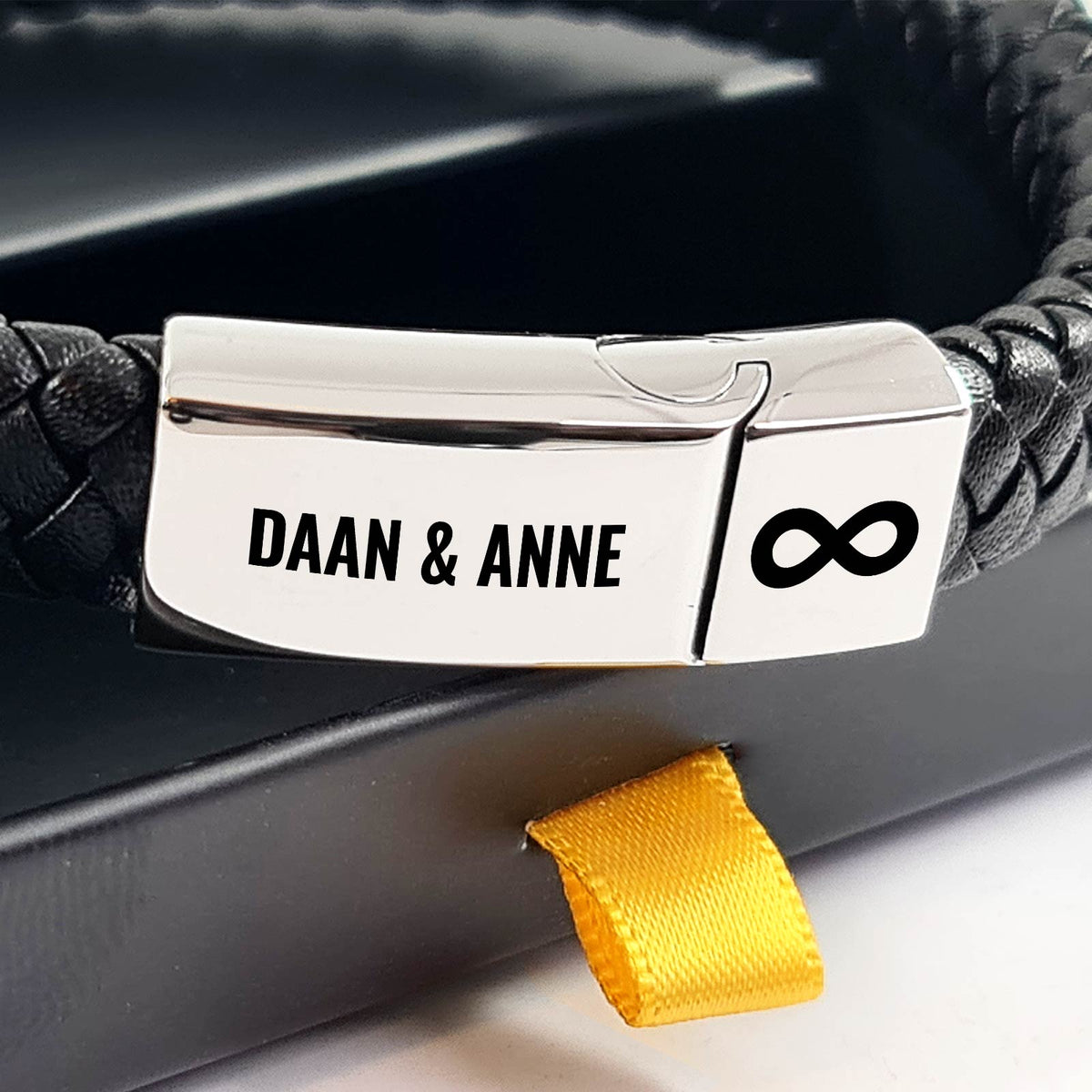 Armband met Infintyteken en Namen - Bella Mia