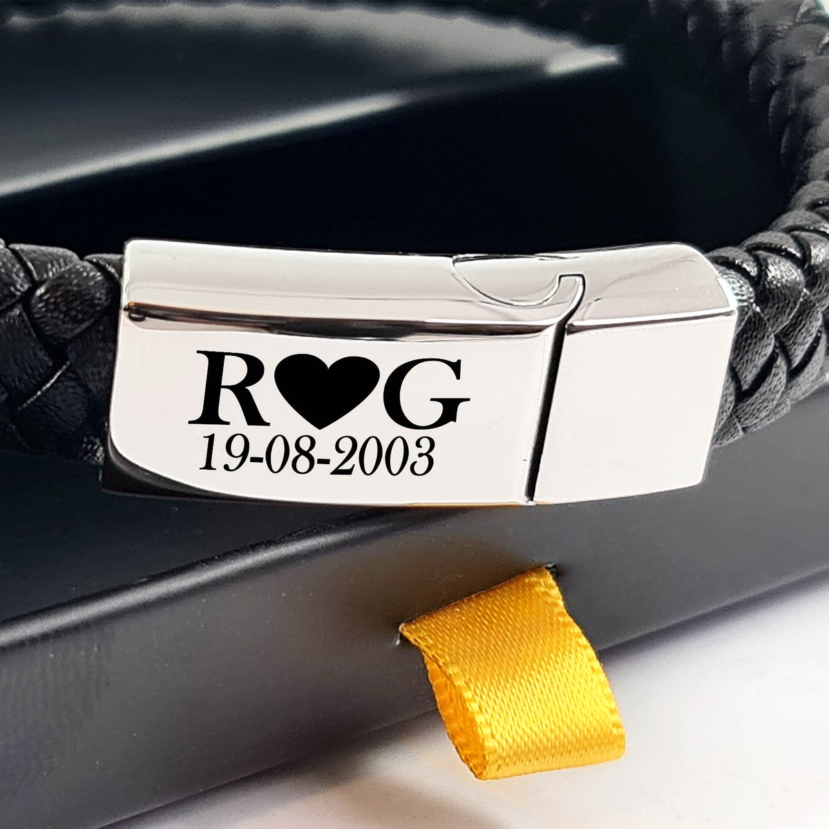 Armband met Initialen en Datum - Bella Mia