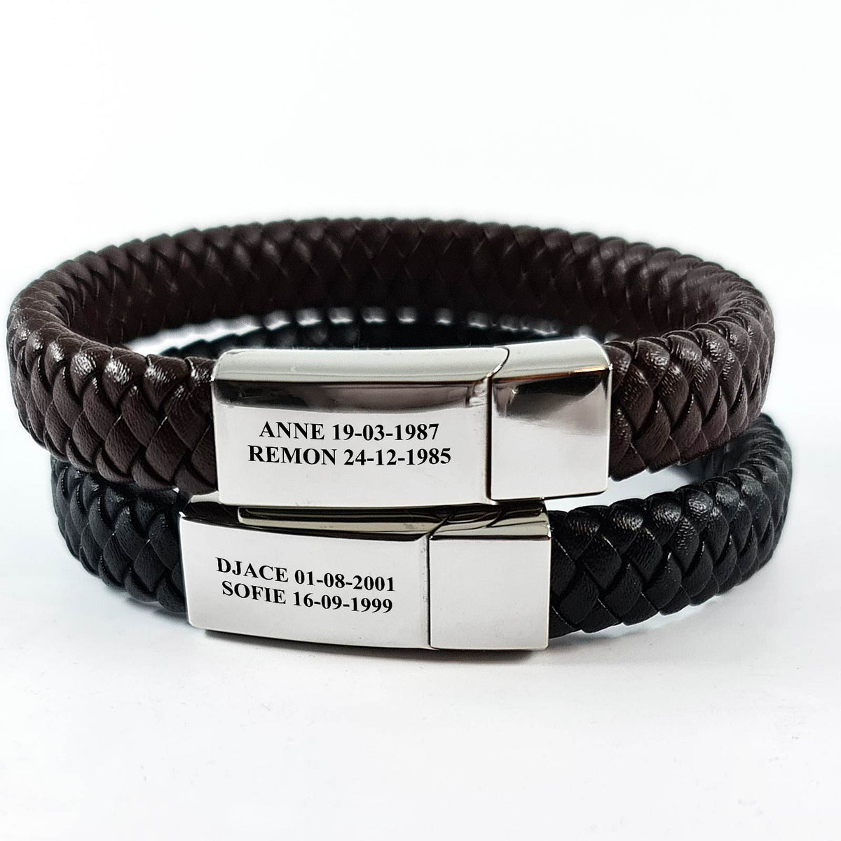 Armband met Namen &amp; Data - Bella Mia