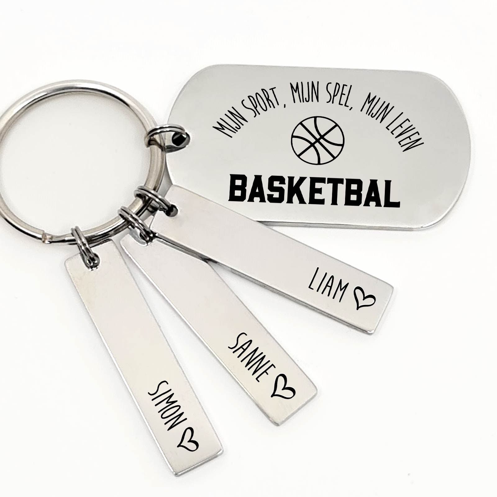 Basketbal Mijn Sport, Mijn Spel, Mijn Leven Sleutelhanger - Bella Mia