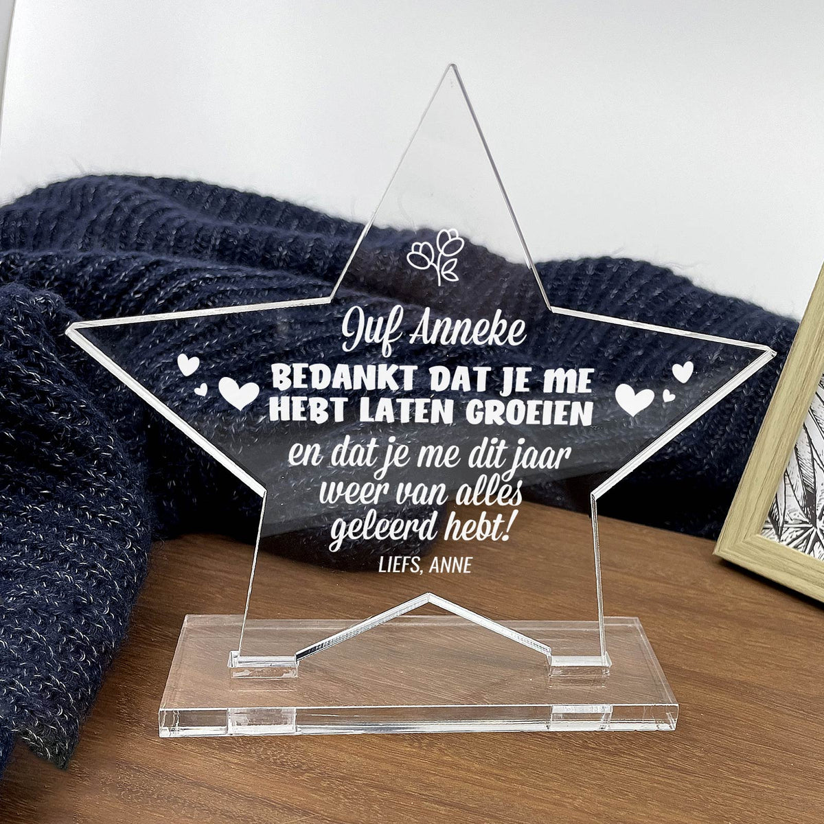 Bedankt dat je me hebt laten groeien Ster Award! - Bella Mia