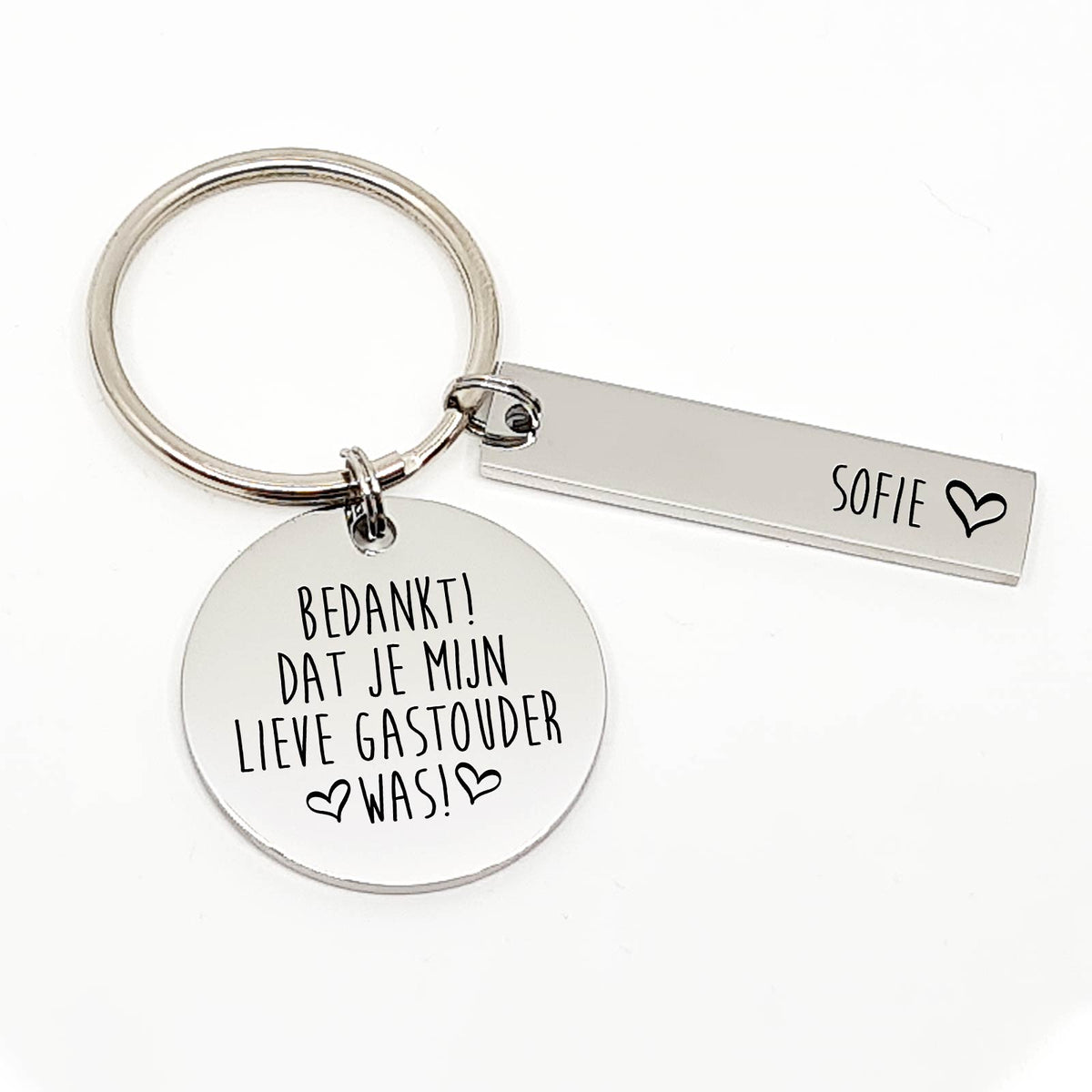 Bedankt dat je mijn Lieve Gastouder was Sleutelhanger - Bella Mia