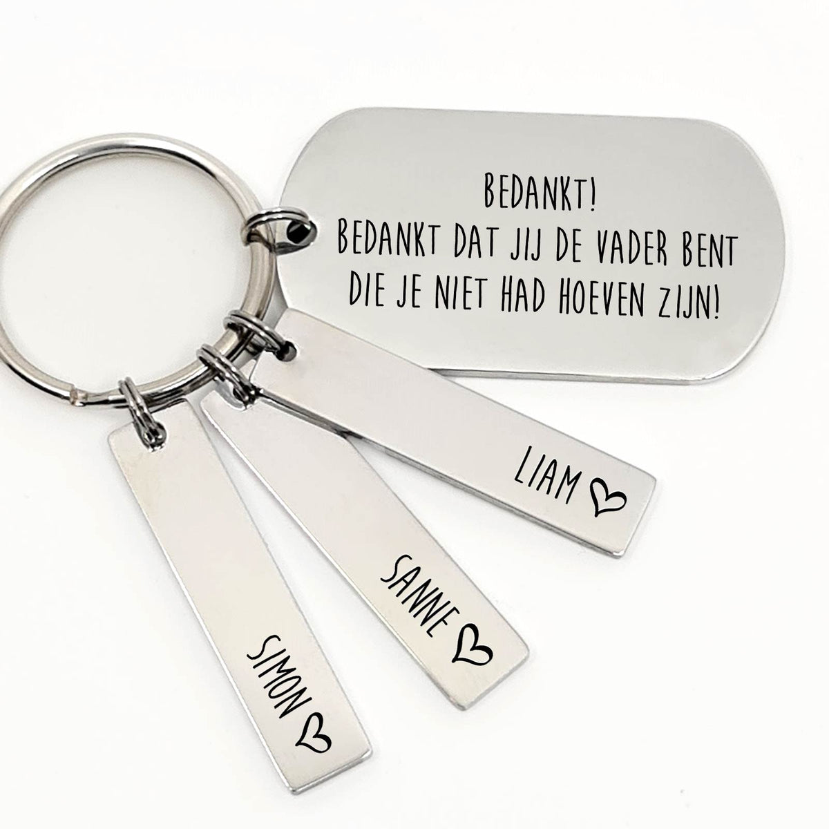 Bedankt! Dat Jij De Vader Bent Die Je Niet Had Hoeven Zijn Sleutelhanger - Bella Mia