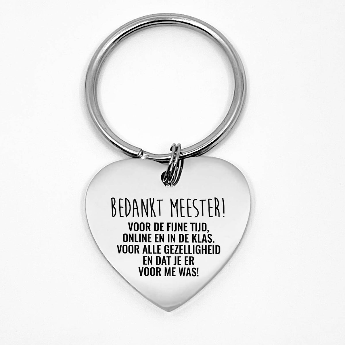 Bedankt Meester Voor De Fijne Tijd! Sleutelhanger - Bella Mia