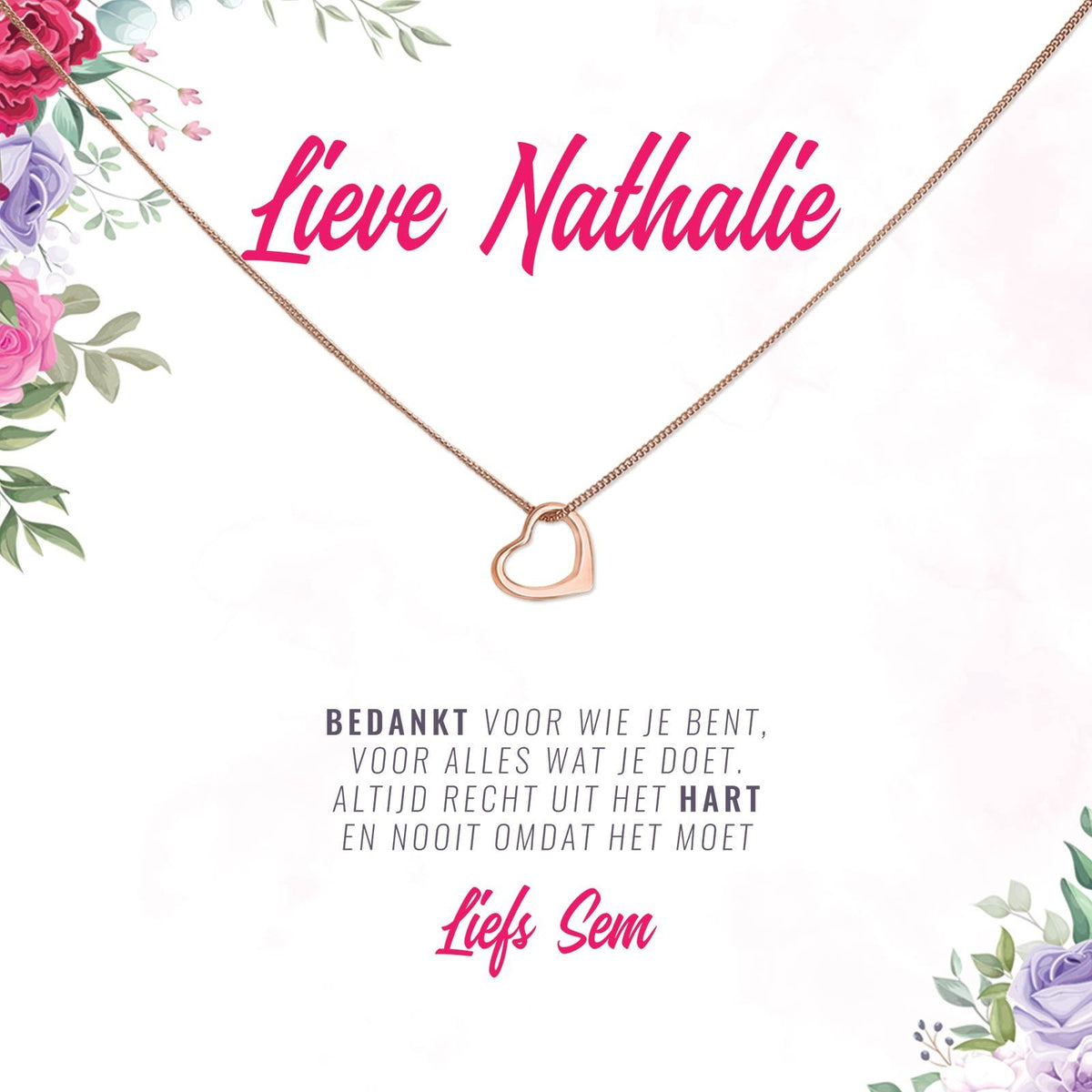 Bedankt Voor Wie Je Bent Ketting - Bella Mia