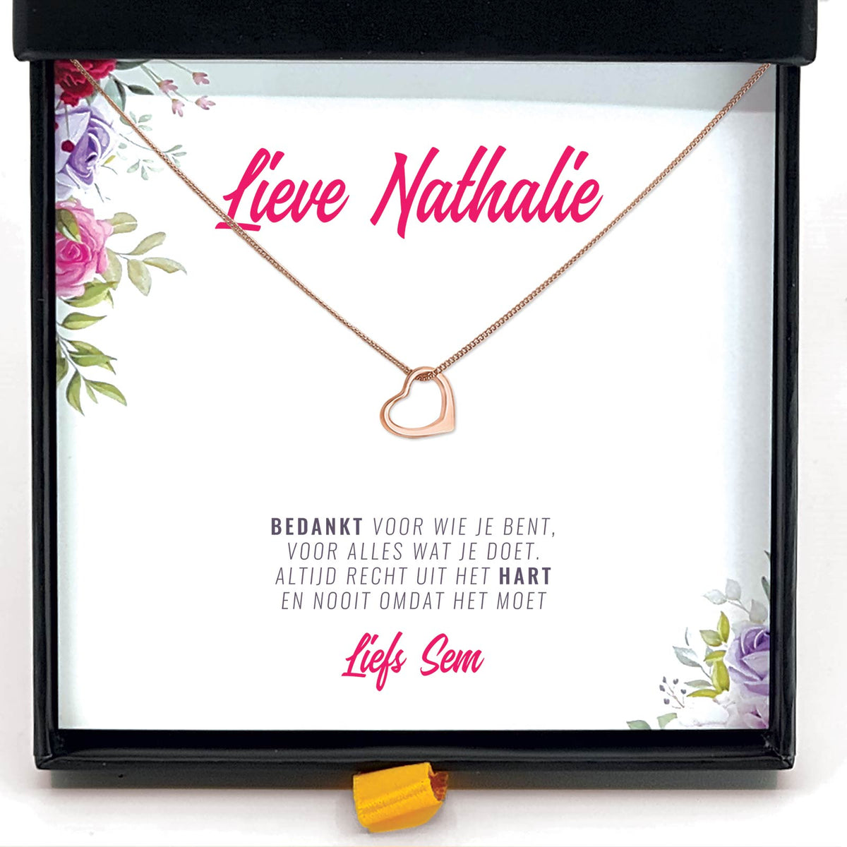 Bedankt Voor Wie Je Bent Ketting - Bella Mia