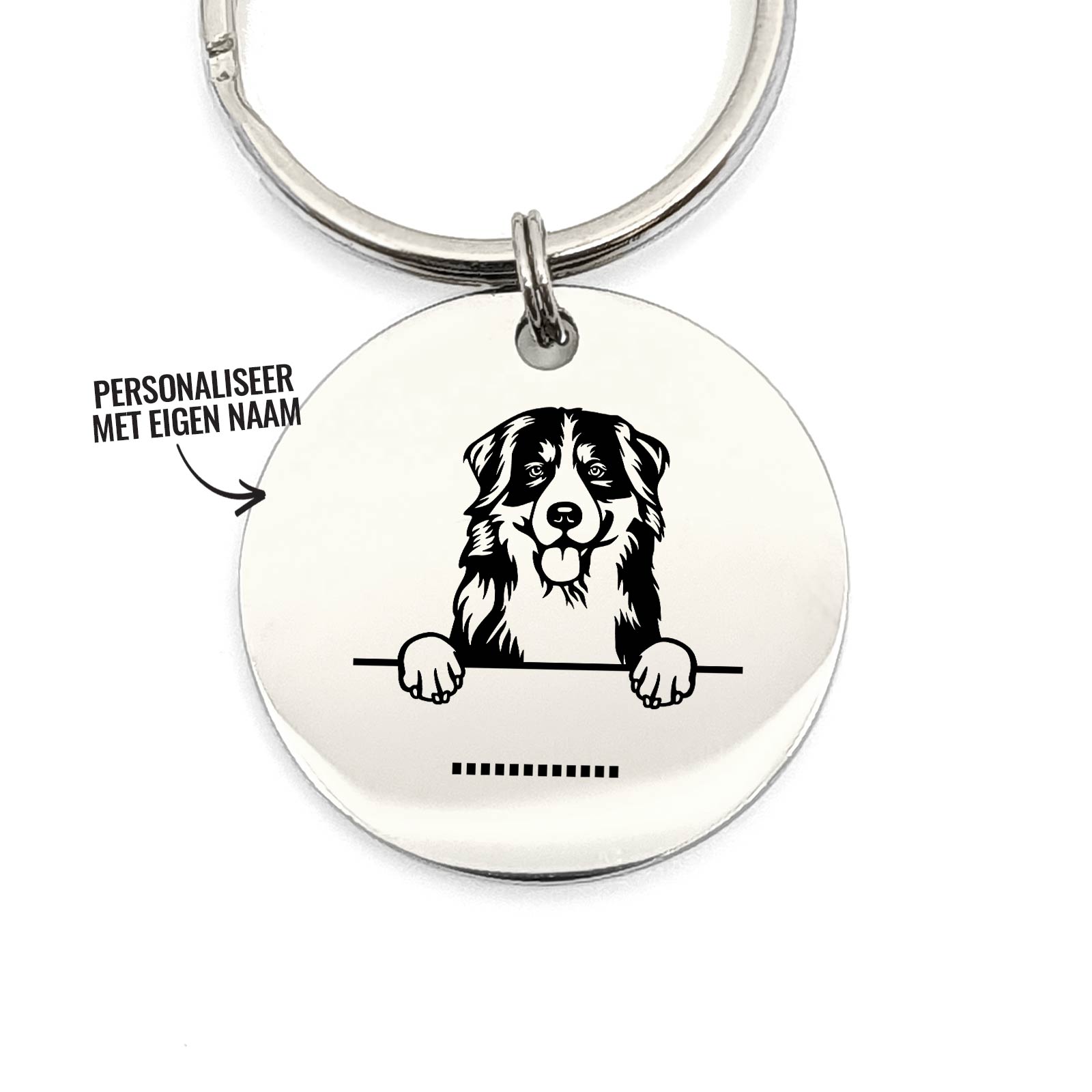 Berner Senner + Naam Sleutelhanger - Bella Mia