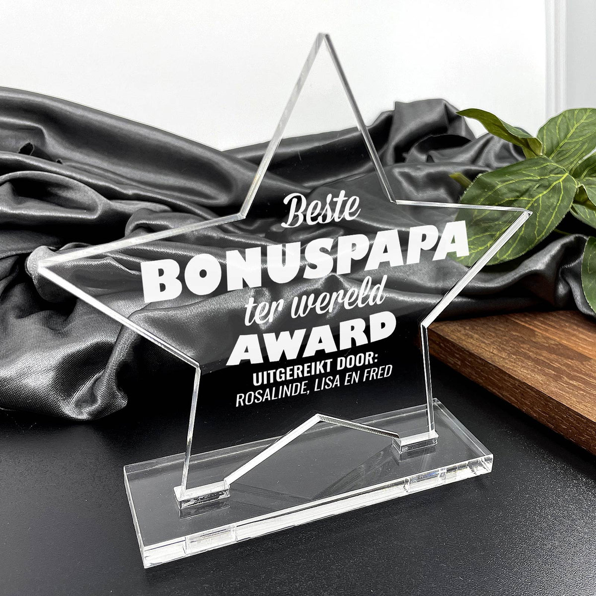 Beste Bonuspapa ter Wereld Award - Bella Mia
