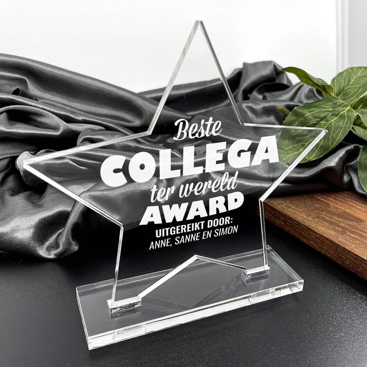 Beste Collega Ter Wereld Award - Bella Mia