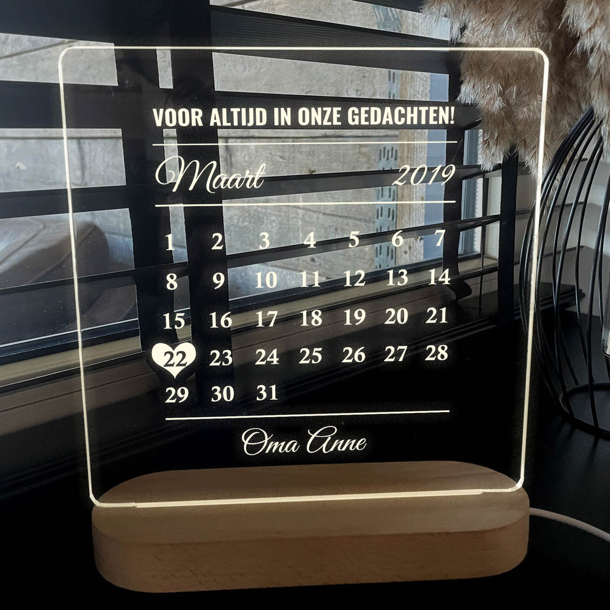 Beste Dag Ooit Kalender - Ledlamp - Bella Mia