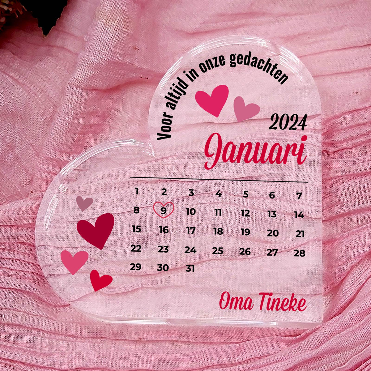 Beste dag ooit - Plexi Glas Hart - Bella Mia