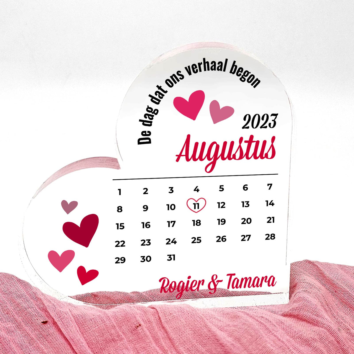 Beste dag ooit - Plexi Glas Hart - Bella Mia