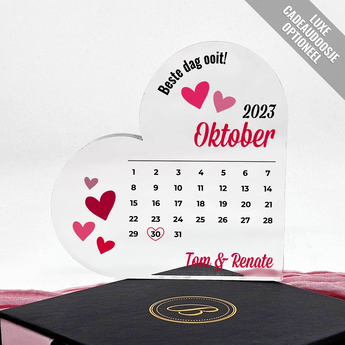 Beste dag ooit - Plexi Glas Hart - Bella Mia