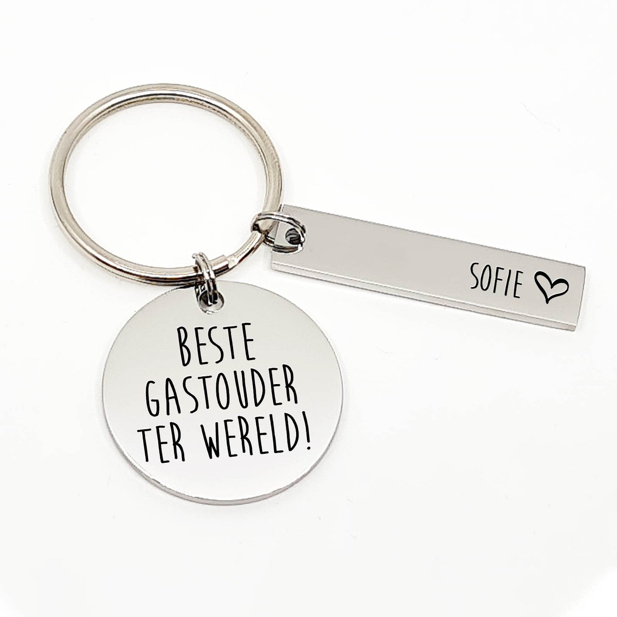 Beste Gastouder Ter Wereld Sleutelhanger - Bella Mia