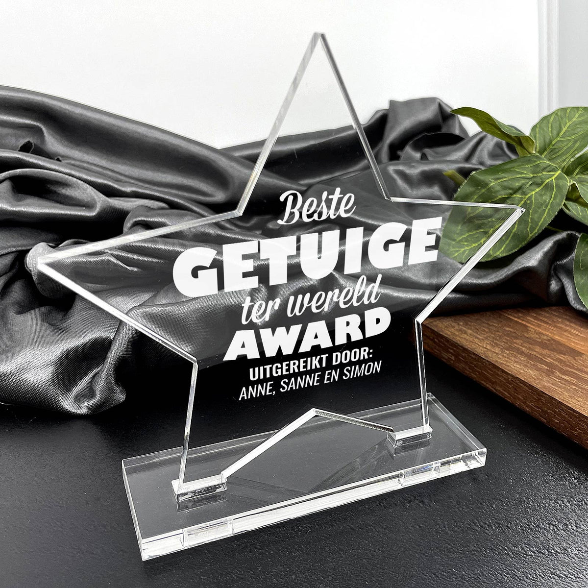Beste Getuige Ter Wereld Award - Bella Mia