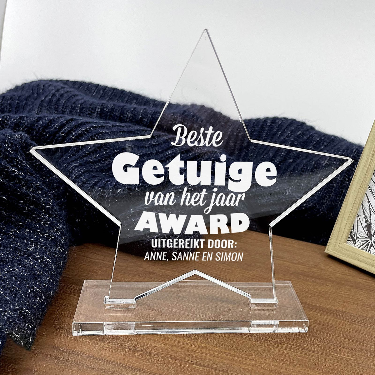 Beste Getuige Van Het Jaar Award - Bella Mia