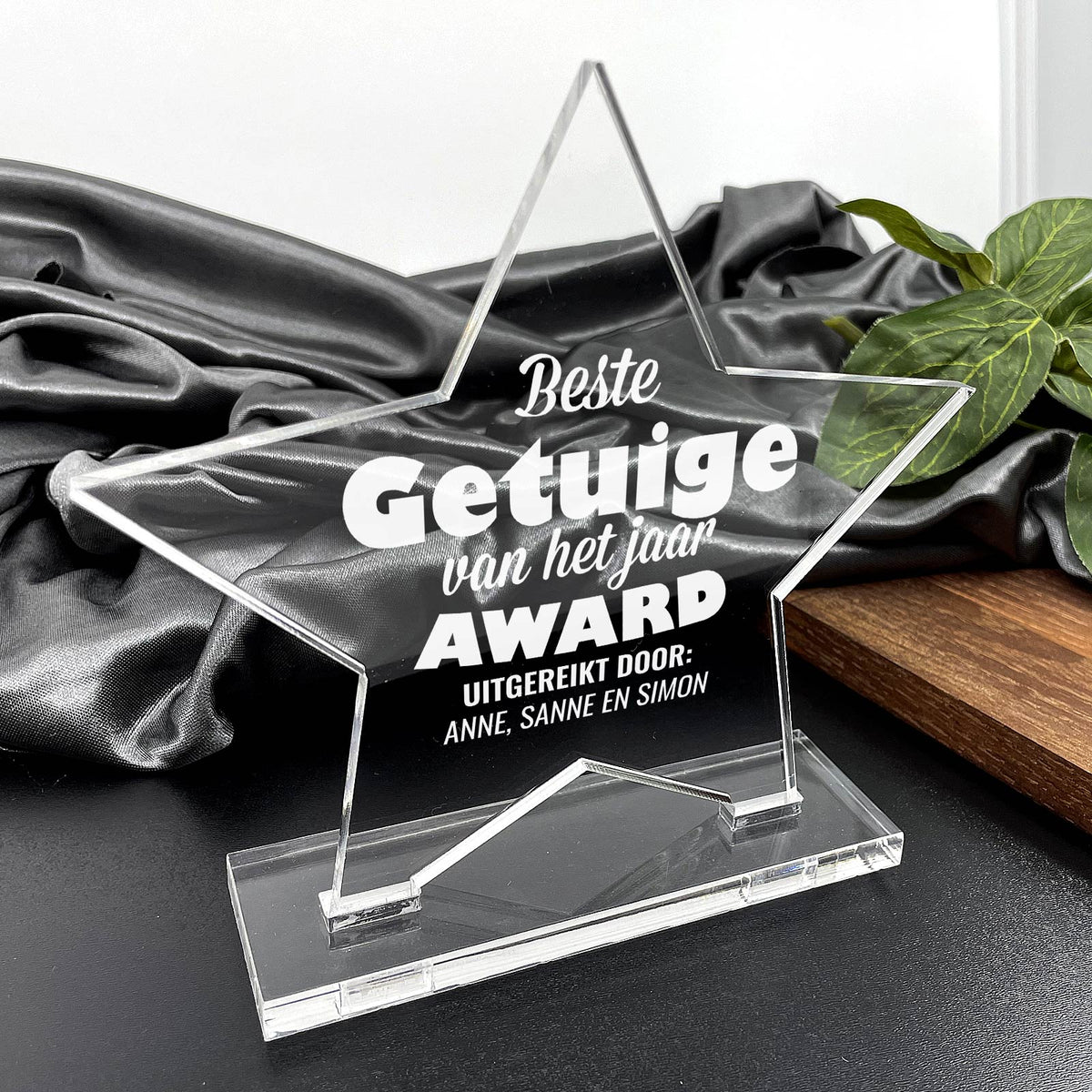 Beste Getuige Van Het Jaar Award - Bella Mia