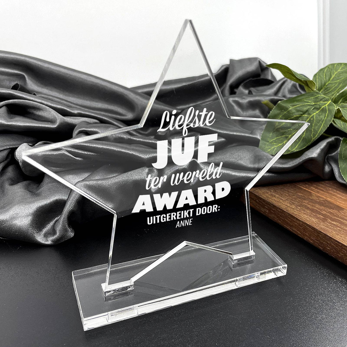 Beste Juf of Meester Ster Award! - Bella Mia