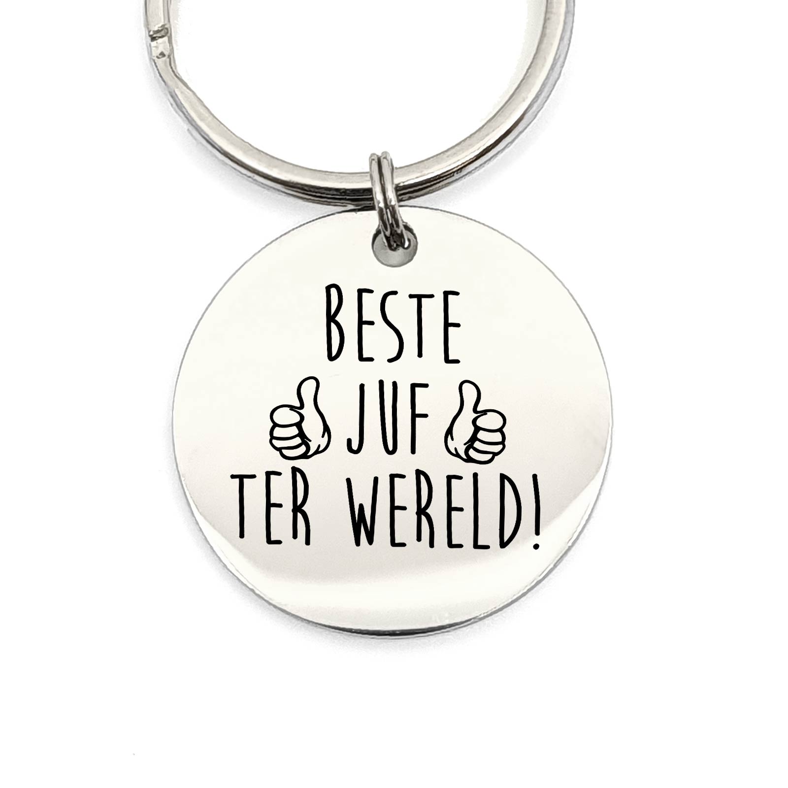 Beste Juf Ter Wereld Sleutelhanger - Bella Mia