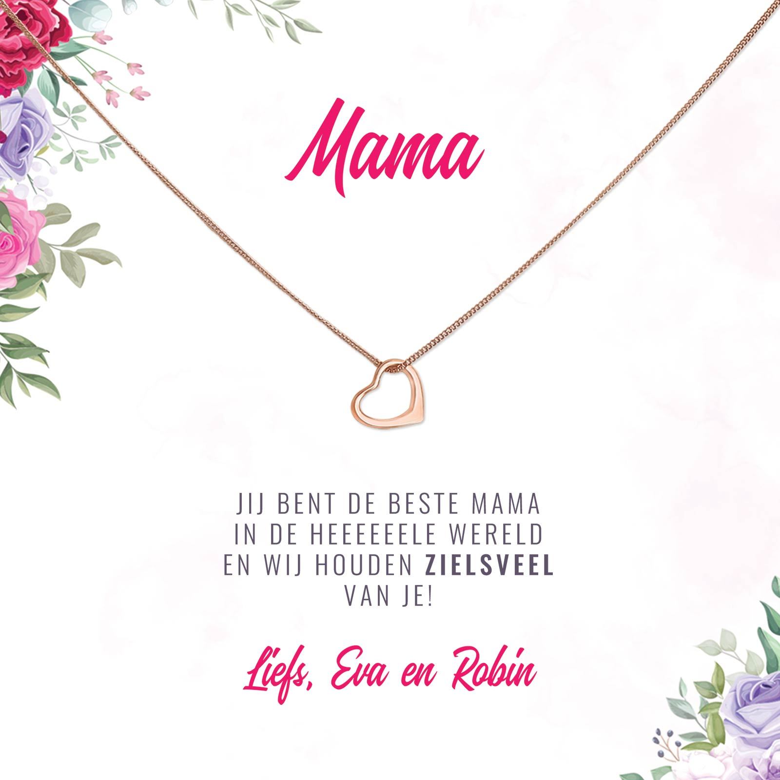 Beste Mama In De Hele Wereld Ketting - Bella Mia