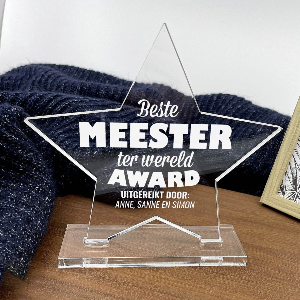 Beste Meester Ter Wereld Award - Bella Mia