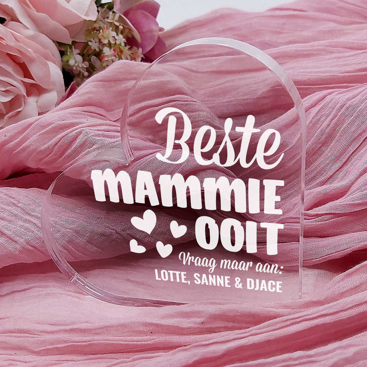 Beste ... Ooit Hart van Plexiglas - Bella Mia