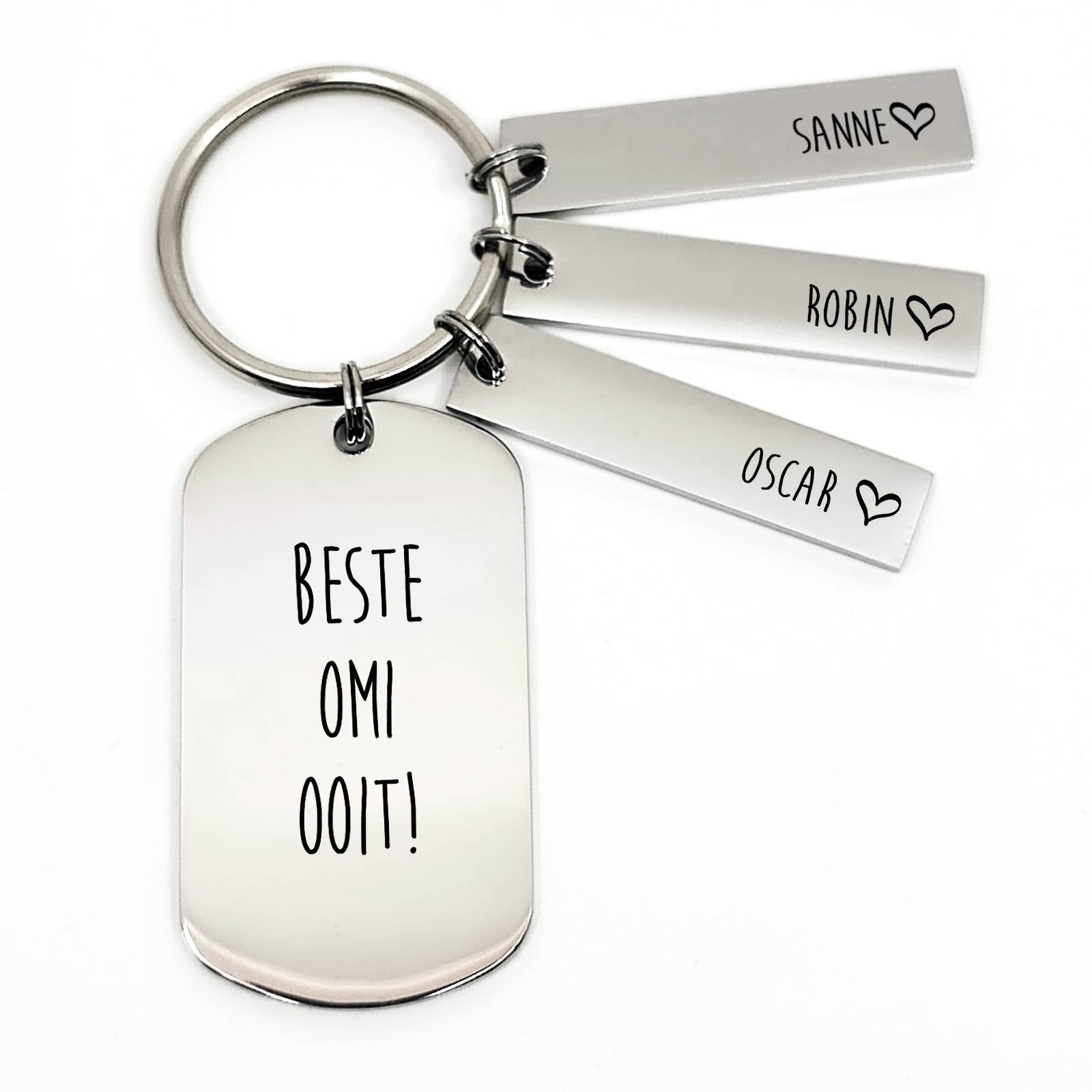 Beste ... Ooit Moederdag Sleutelhanger - Bella Mia