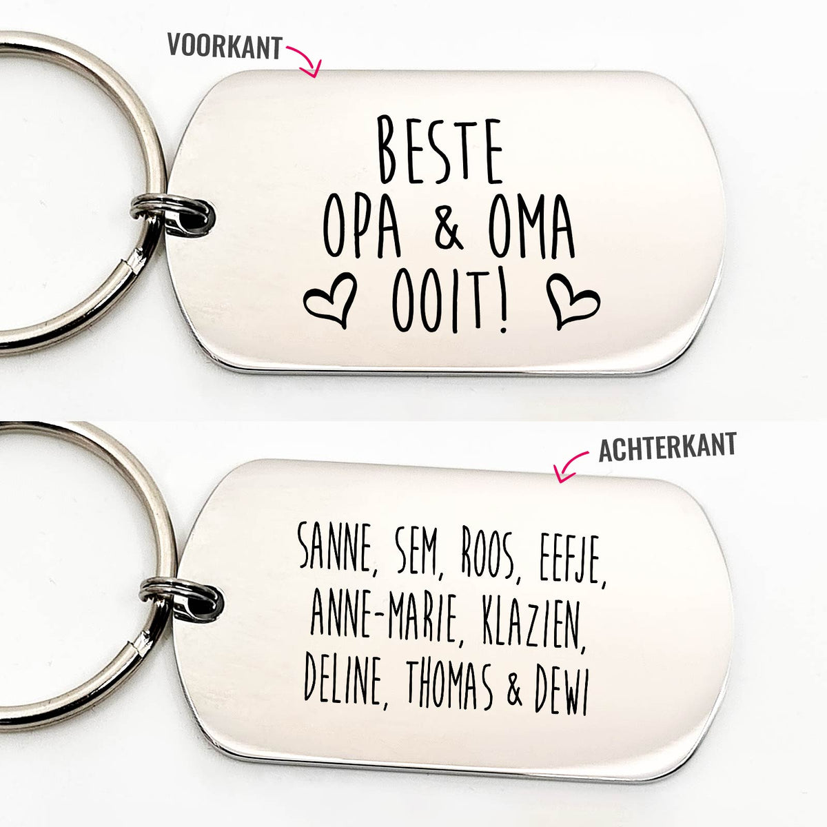 Beste Opa &amp; Oma Ooit - Dogtag - Bella Mia